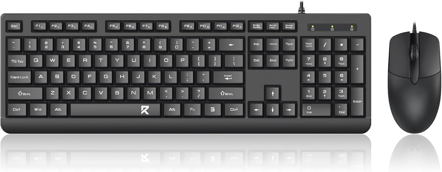 Itim na BC7543 Wired keyboard at mouse combo