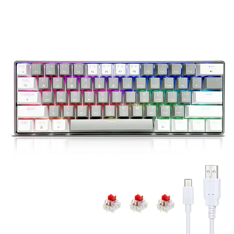 Portable na 60% RGB Mechanical Gaming Keyboard